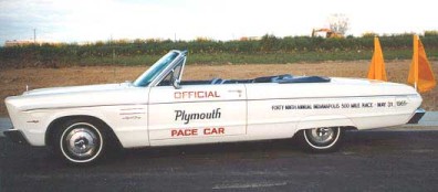  Plymouth Sport Fury
Official Indy Pace Car